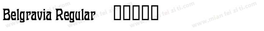 Belgravia Regular字体转换